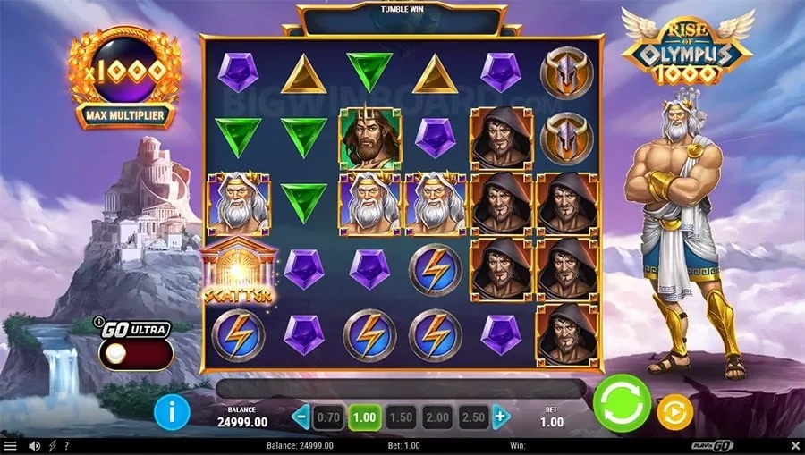 Mythology themed slot game by Wolf Gaming